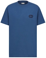 DIOR 經典標誌純色男士藍色圓領T恤 943J605A0554-C537 Order DIOR 經典標誌純色男士藍色圓領T恤 943J605A0554-C537