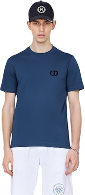 DIOR Logo Solid Color Crewneck T-Shirt Men’s Blue 943J605A0554-C537 Shop DIOR Logo Solid Color Crewneck T-Shirt Men’s Blue 943J605A0554-C537