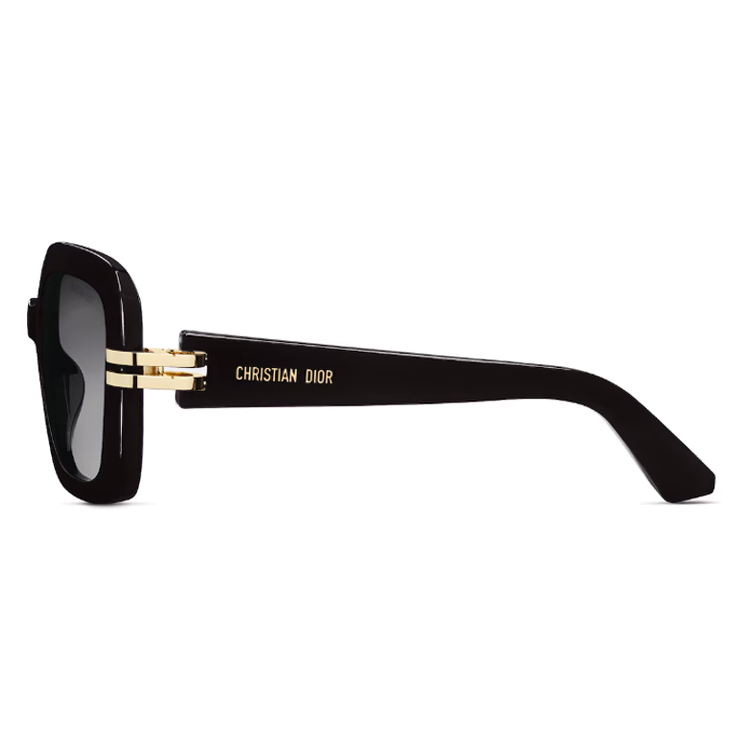 Shop 迪奥Logo方形黑色板材太阳镜男女通用 CDIORS2I10A1