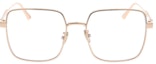 Lookbook DIOR Logo Square Optical Glasses Gold Frame. DIORCANNAGEOS1F