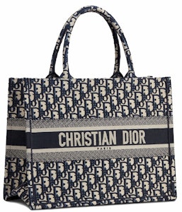 Dior 中型藍色書本托特包 Order Dior 中型藍色書本托特包