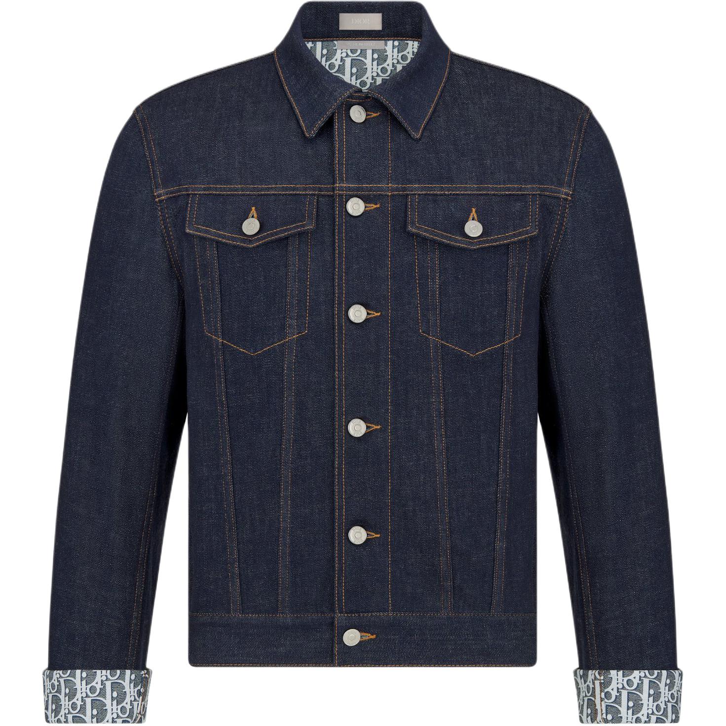 Lookbook Chaqueta Azul de Manga Larga DIOR Hombre Color Sólido FW24. 013D482J226-XC580