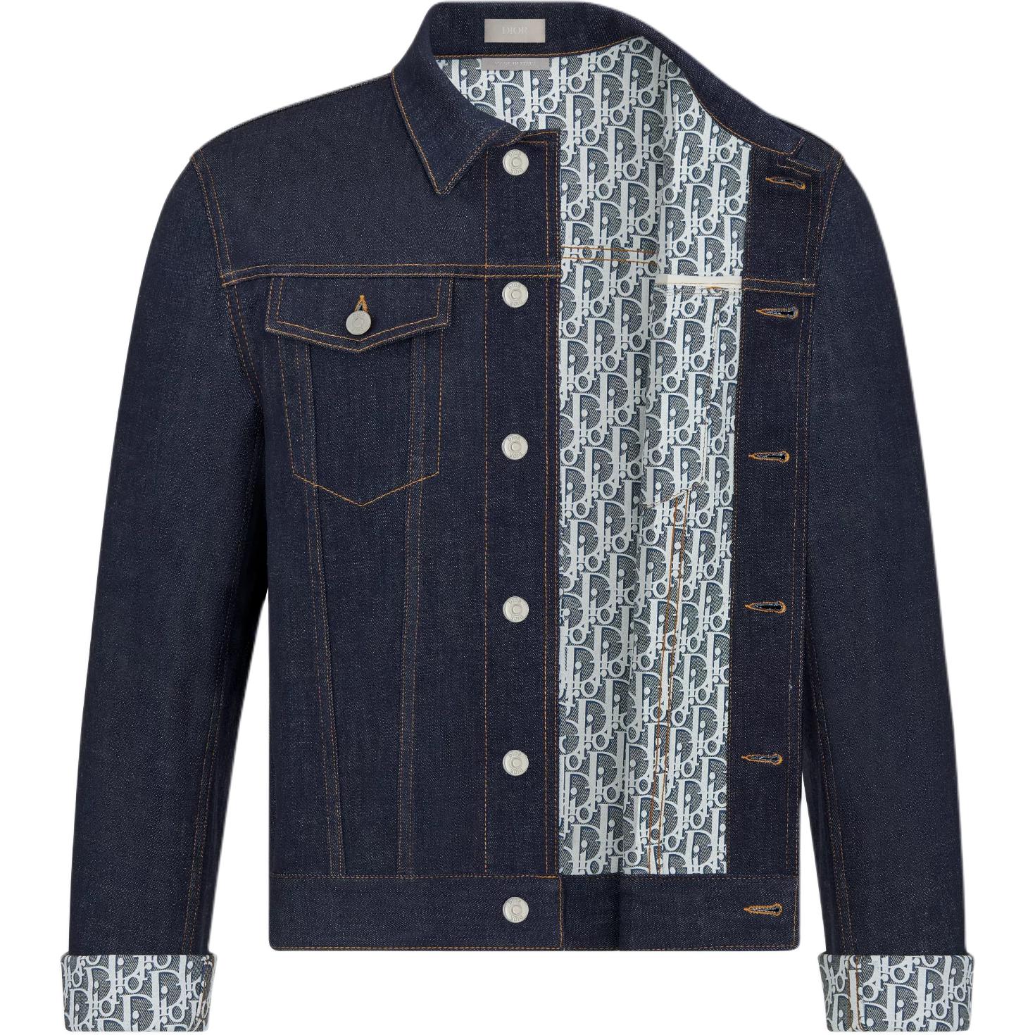Shop Chaqueta Azul de Manga Larga DIOR Hombre Color Sólido FW24. 013D482J226-XC580