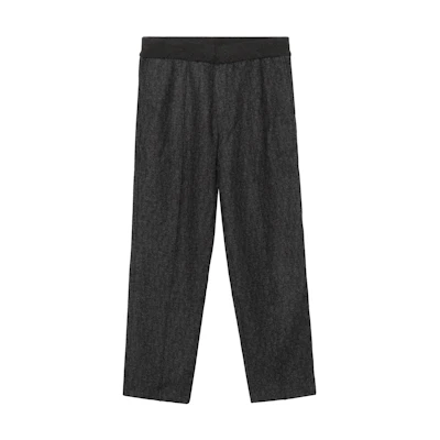 DIOR Men’s SS23 Slim Fit Wool Knit Track Pants in Dark Grey. 113J100A0681-C985
