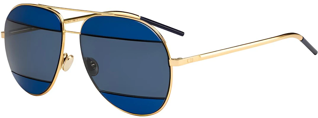 DIOR 金色飞行员款情侣设计金属太阳镜带标志. DIORSPLIT2 Buy DIOR 金色飞行员款情侣设计金属太阳镜带标志. DIORSPLIT2