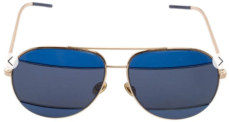 DIOR 金色飞行员款情侣设计金属太阳镜带标志. DIORSPLIT2 Lookbook DIOR 金色飞行员款情侣设计金属太阳镜带标志. DIORSPLIT2