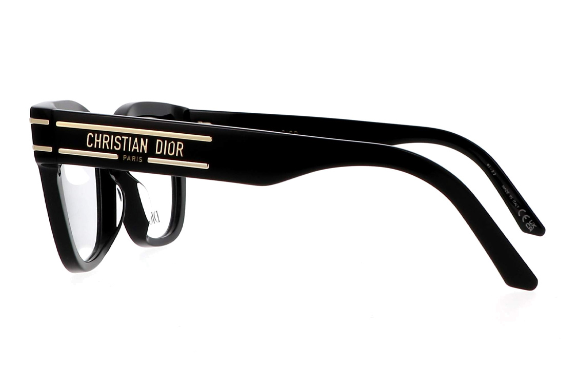 Shop DIOR 极简时尚方形光学眼镜男女款框架 DIORSIGNATUREO B21-1000