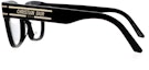 Shop DIOR 极简时尚方形光学眼镜男女款框架 DIORSIGNATUREO B21-1000