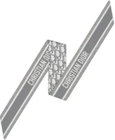Order DIOR MITZAH Oblique 真絲圍巾 男女適用 灰色 - 奢華絲綢斜紋布料 DOB106I600-C810