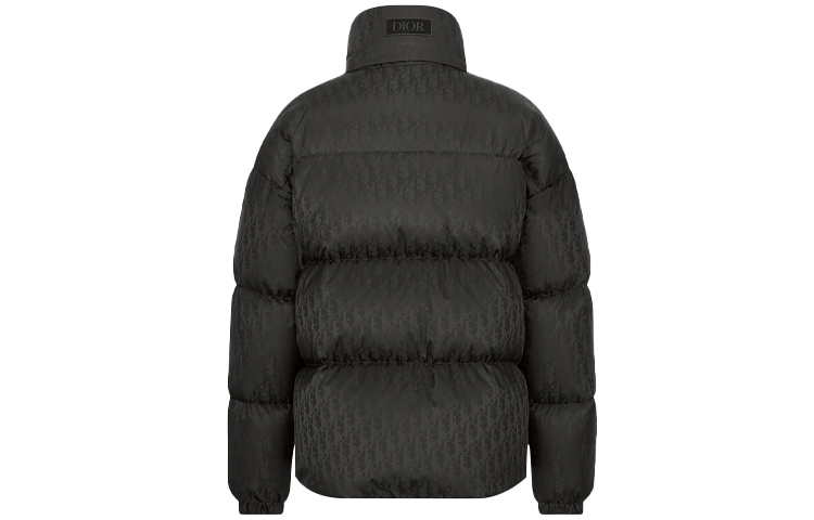 Lookbook Jaket Puff DIOR Monogram Lelaki Hitam Zip Penuh Lengan Panjang 193C408A4462-C989
