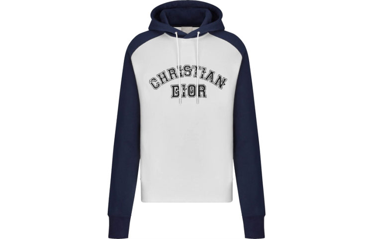 Dior Multicolor Logo Print Hoodie Unisex White 193J647A0687-580