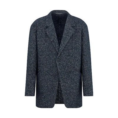 DIOR Multicolor Single-Button Jacket with Contrasting Collar 343C261A5945-C585