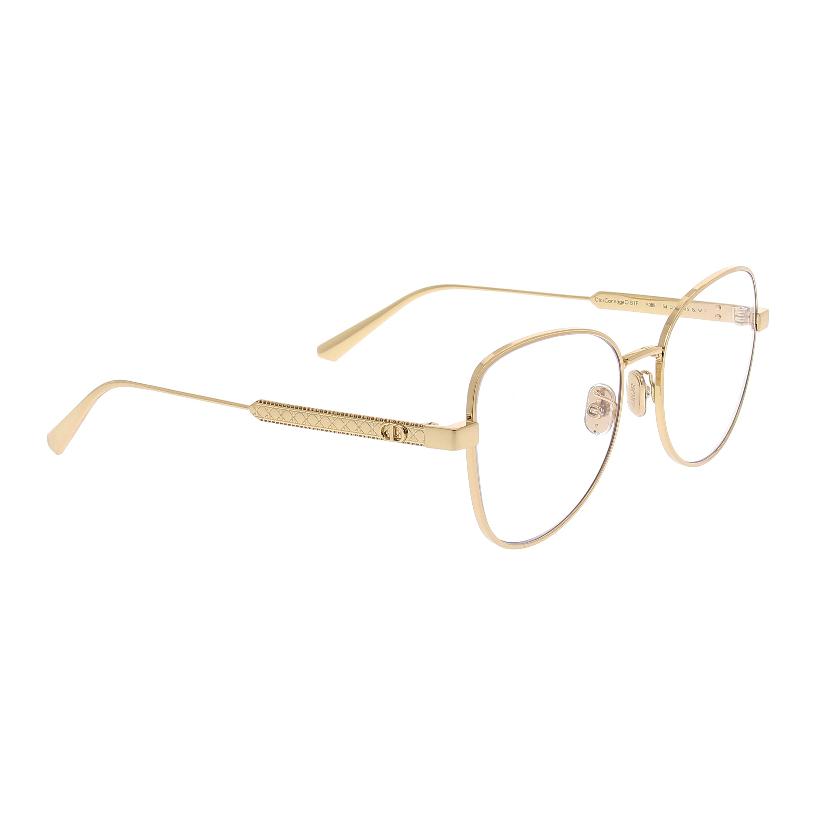 Lookbook DIOR Narrow Frame Butterfly Optical Glasses Women - Gold DIORCANNAGEOB1F