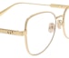 Shop DIOR Narrow Frame Butterfly Optical Glasses Women - Gold DIORCANNAGEOB1F