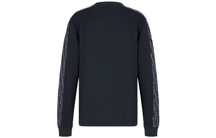 Lookbook ディオール ネイビーブルー コットンジャージー 長袖 スウェット サイドプリント 113J643A0554-C542