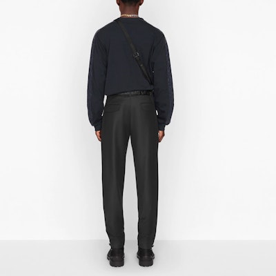 ディオール ネイビーブルー コットンジャージー 長袖 スウェット サイドプリント 113J643A0554-C542 Purchase ディオール ネイビーブルー コットンジャージー 長袖 スウェット サイドプリント 113J643A0554-C542