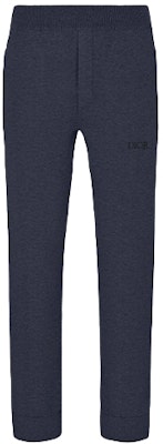 DIOR Celana Track Logo Biru Navy Knit Mid-Waist Straight Leg. 113M120AT225-C585 Order DIOR Celana Track Logo Biru Navy Knit Mid-Waist Straight Leg. 113M120AT225-C585