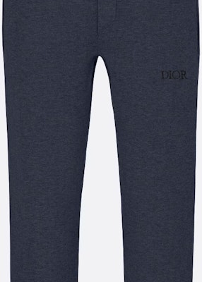 DIOR Celana Track Logo Biru Navy Knit Mid-Waist Straight Leg. 113M120AT225-C585 Sizing DIOR Celana Track Logo Biru Navy Knit Mid-Waist Straight Leg. 113M120AT225-C585