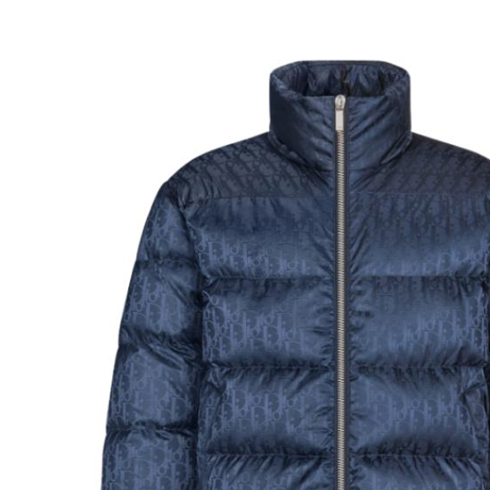 Sizing DIOR Jaket Tebal Logo Biru Navy dengan Kolar Berdiri dan Lengan Panjang. 943C449A4462-C595