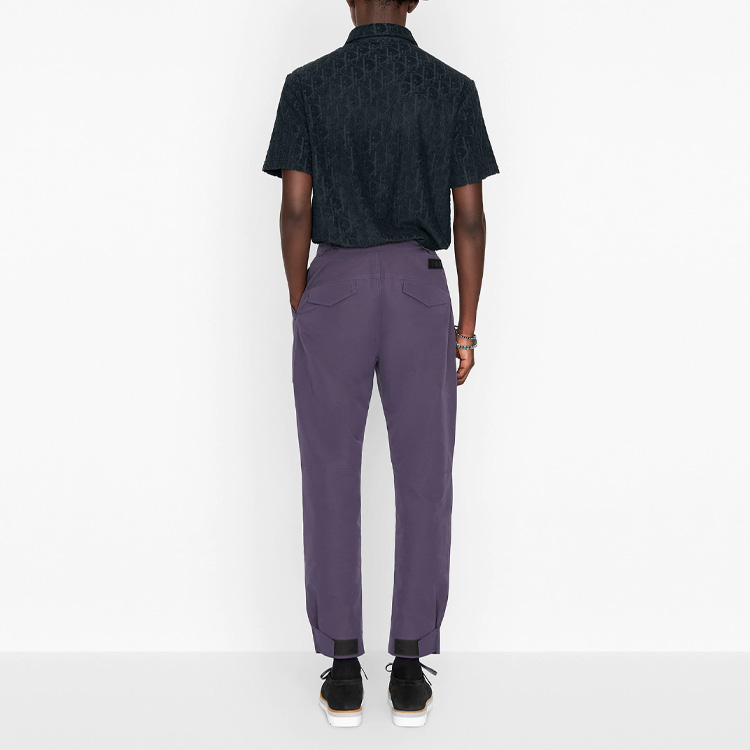 Shop Dior Baju Polo Navy Biru Cetak Terry 113J812A0614-C540