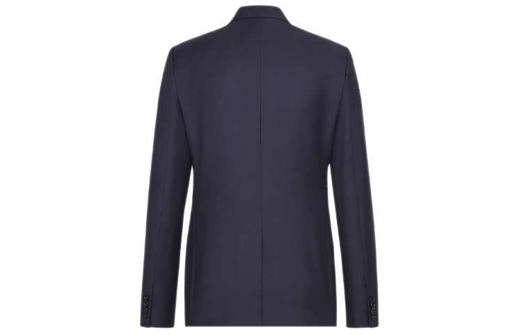 Lookbook DIOR Navy Blue Solid Logo Single-Breasted Blazer 013C216A3226-C542