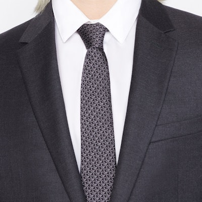 Dior Oblique Archives Silk Tie Purple Fashion Accessory. 29C1047A0668-C488 Lookbook Dior Oblique Archives Silk Tie Purple Fashion Accessory. 29C1047A0668-C488