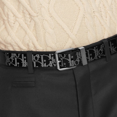 ディオール オブリーク ギャラクシー プリント レザーベルト ブラック 3.5cm 4333PLVPD-H03E Lookbook ディオール オブリーク ギャラクシー プリント レザーベルト ブラック 3.5cm 4333PLVPD-H03E