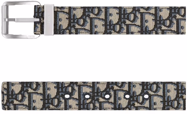 Dior Oblique Jacquard Belt Beige/Black Order Dior Oblique Jacquard Belt Beige/Black