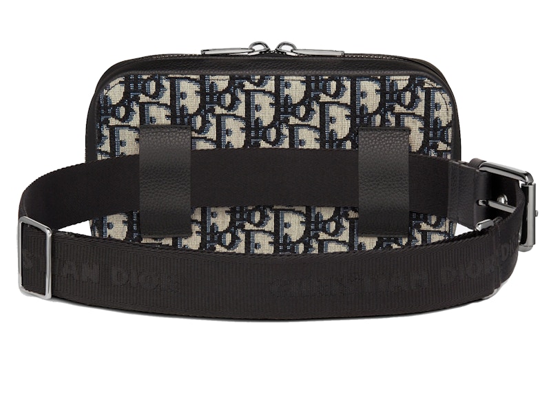 Order 迪奥斜纹织带腰包 米色/黑色