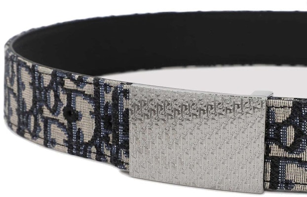 Dior Oblique Jacquard Grained Calfskin Belt Beige/Black Order Dior Oblique Jacquard Grained Calfskin Belt Beige/Black