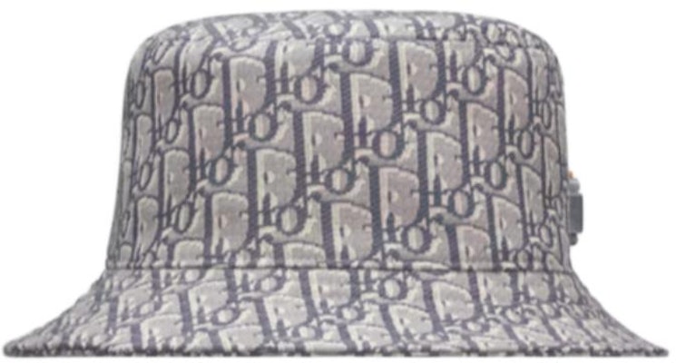Sombrero Bucket de Algodón DIOR Oblique Gris para Hombre. POIZON2406201295 Lookbook Sombrero Bucket de Algodón DIOR Oblique Gris para Hombre. POIZON2406201295