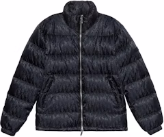 DIOR Oblique Print Black Zip-Up Down Jacket for Men 943C449A4462-C989 DIOR Oblique Print Black Zip-Up Down Jacket for Men 943C449A4462-C989