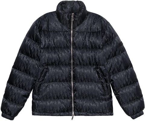 DIOR Oblique Print Black Zip-Up Down Jacket for Men 943C449A4462-C989 Buy DIOR Oblique Print Black Zip-Up Down Jacket for Men 943C449A4462-C989