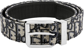 DIOR Oblique Print Calfskin Belt, Multicolor, 3.5cm 4333PLYSE-H05E DIOR Oblique Print Calfskin Belt, Multicolor, 3.5cm 4333PLYSE-H05E