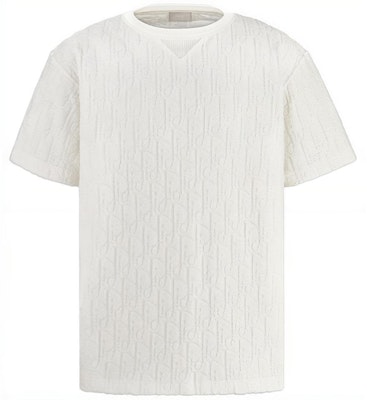 DIOR Oblique Cetakan Kemeja-T Leher Bulat Kapas Putih 113J692A0614-C020 Buy DIOR Oblique Cetakan Kemeja-T Leher Bulat Kapas Putih 113J692A0614-C020