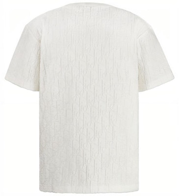 DIOR Oblique Cetakan Kemeja-T Leher Bulat Kapas Putih 113J692A0614-C020 Lookbook DIOR Oblique Cetakan Kemeja-T Leher Bulat Kapas Putih 113J692A0614-C020