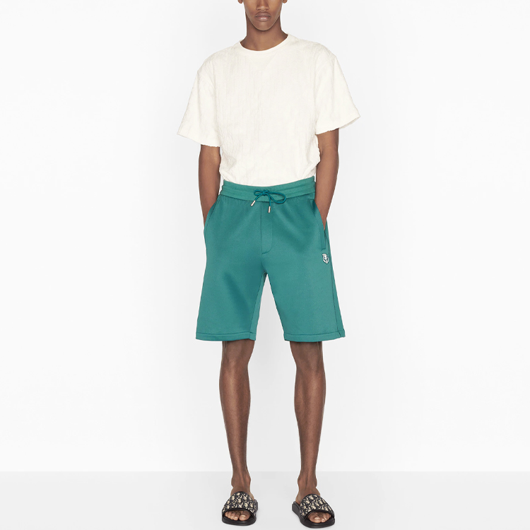 Purchase DIOR Oblique Cetakan Kemeja-T Leher Bulat Kapas Putih 113J692A0614-C020