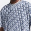 Sizing DIOR Oblique Print Oversized Cotton-Blend Blue T-Shirt for Men. 483J646A0906-C185