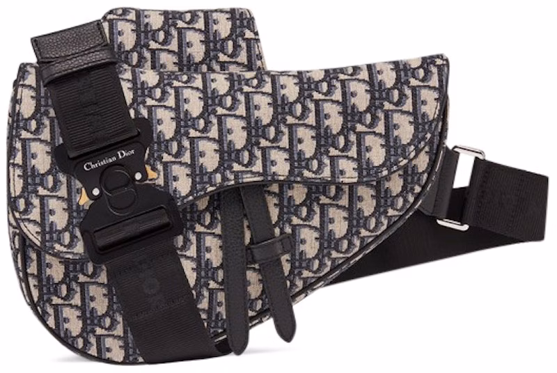 dior-oblique-saddle-bag-black