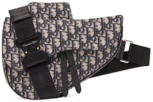 Dior Oblique Saddle Bag Black Dior Oblique Saddle Bag Black