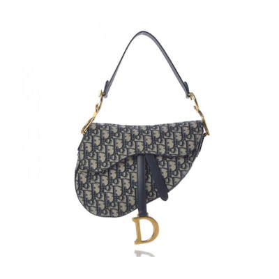 Dior Oblique Saddle Bag Blue