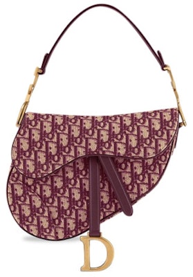 Dior Oblique Saddle Bag Burgundy Buy Dior Oblique Saddle Bag Burgundy
