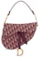 Buy Dior Oblique Saddle Bag Burgundy