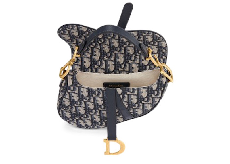 Lookbook Dior オブリーク サドルバッグ ミニ (ブルー)
