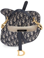 Bolso Dior Oblique Saddle Mini Azul Lookbook Bolso Dior Oblique Saddle Mini Azul