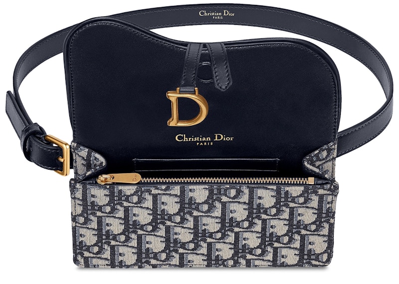 Order ディオール オブリーク サドル ベルトバッグ (ブルー)
