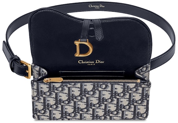 Dior Oblique Saddle Clutch Belt Blue Order Dior Oblique Saddle Clutch Belt Blue