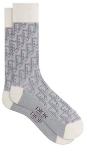 ディオールオブリーク ソックス ホワイト/シルバー Buy ディオールオブリーク ソックス ホワイト/シルバー
