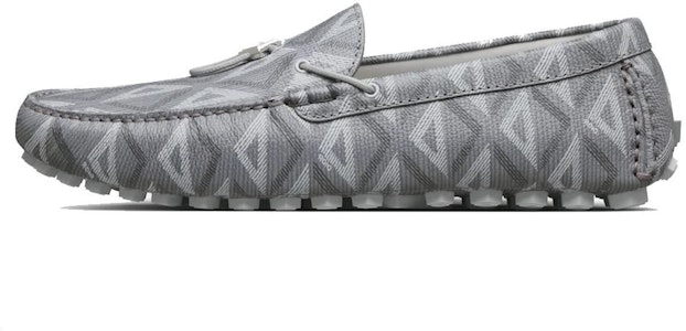 DIOR迪奧 皮革 CD Diamond 圖案 圓頭 樂福鞋 男款 灰色 Buy DIOR迪奧 皮革 CD Diamond 圖案 圓頭 樂福鞋 男款 灰色