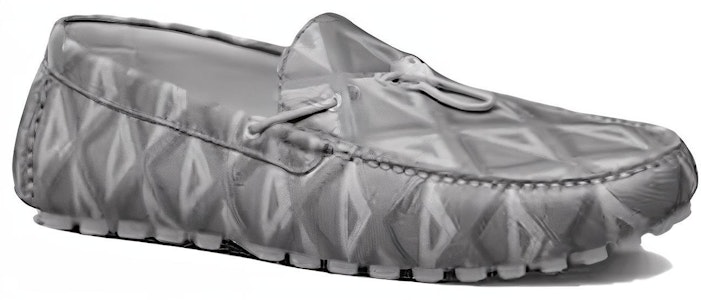 DIOR迪奧 皮革 CD Diamond 圖案 圓頭 樂福鞋 男款 灰色 Order DIOR迪奧 皮革 CD Diamond 圖案 圓頭 樂福鞋 男款 灰色